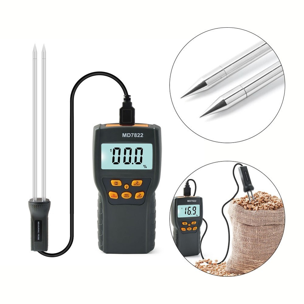 Reliable Digital Grain Moisture Meter with Automatic Temperature Compensation