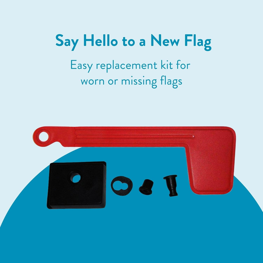 Plastic Mailbox Flag Kit, Red