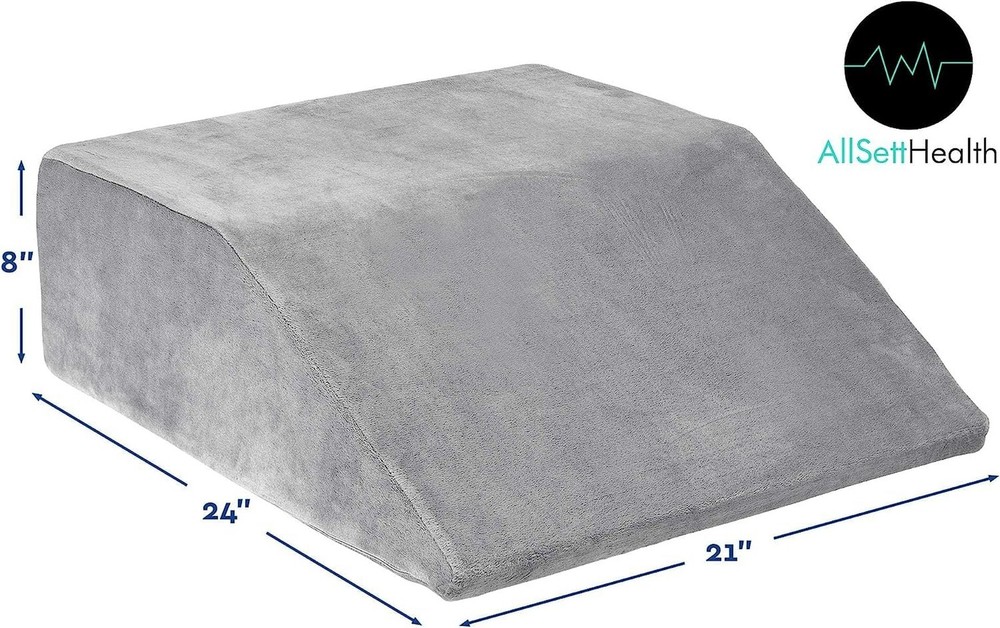Leg Elevation Pillow - Memory Foam Leg Elevating Pillow | Leg Rest Wedge - Le...