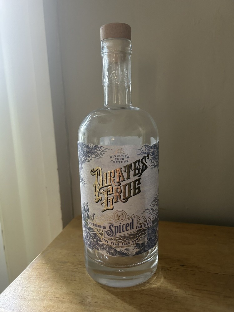 Empty Rum Bottle Pirates Grog