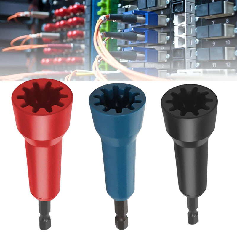 3X Wire Stripping&Twisting Tool Electrical Drill Wire Stripper Cable Nut Twister