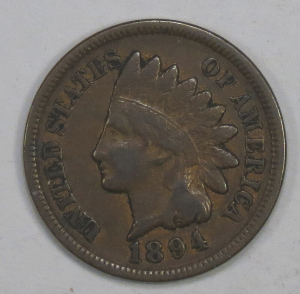 1894 Indian Cent VF+