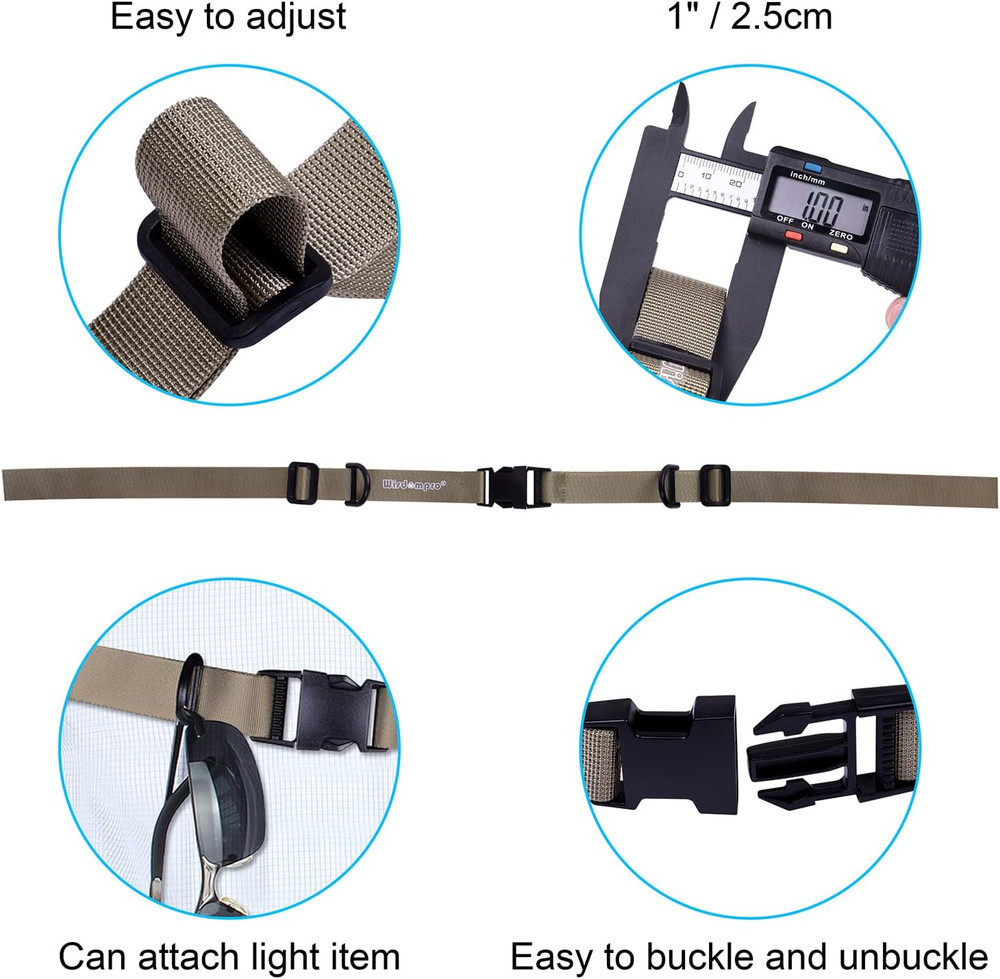 Backpack Chest Strap, Heavy Duty Adjustable Backpack Sternum Strap Chest Belt wi