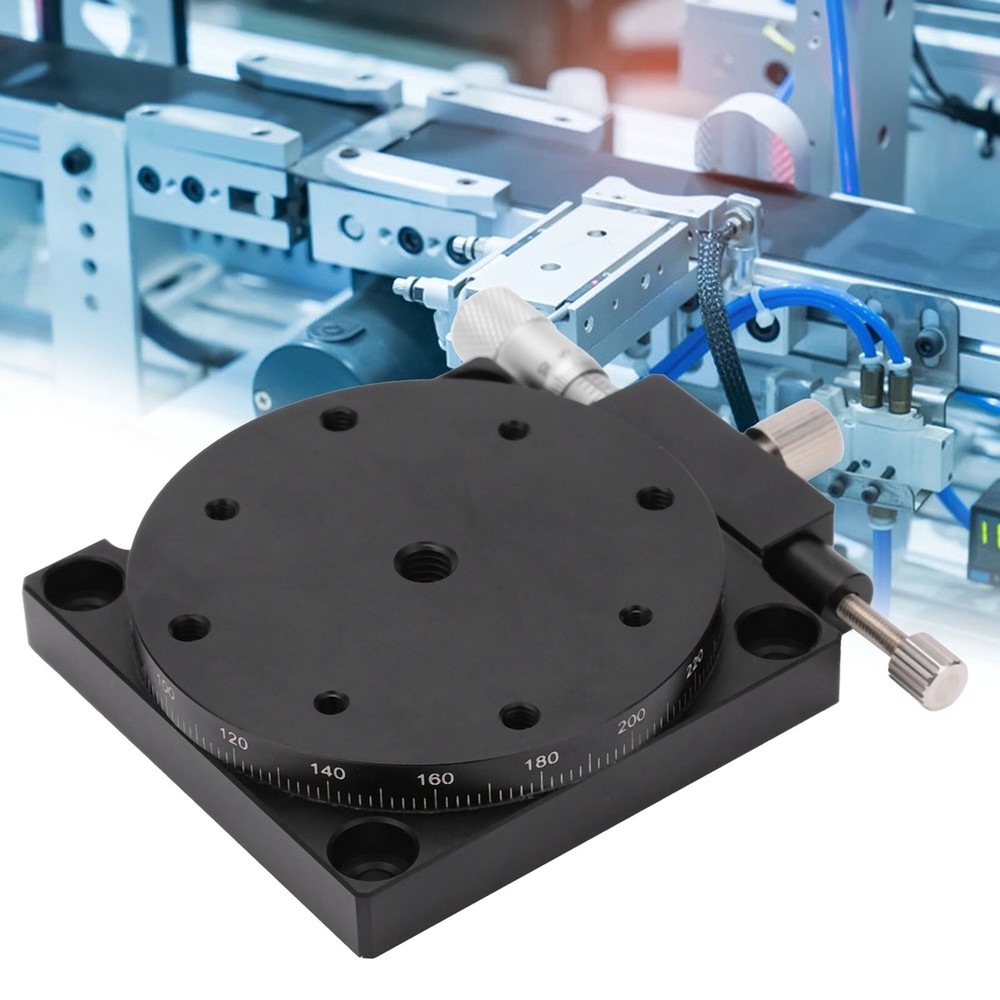 Manual Displacement Platform R Axes Rotating Linear Stage 360° Sliding Table