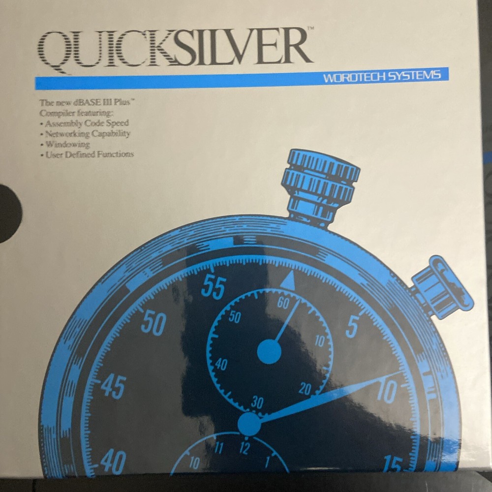 QUICKSILVER by Wordtech Systems. Compiler Software Box Set No CD/floppy