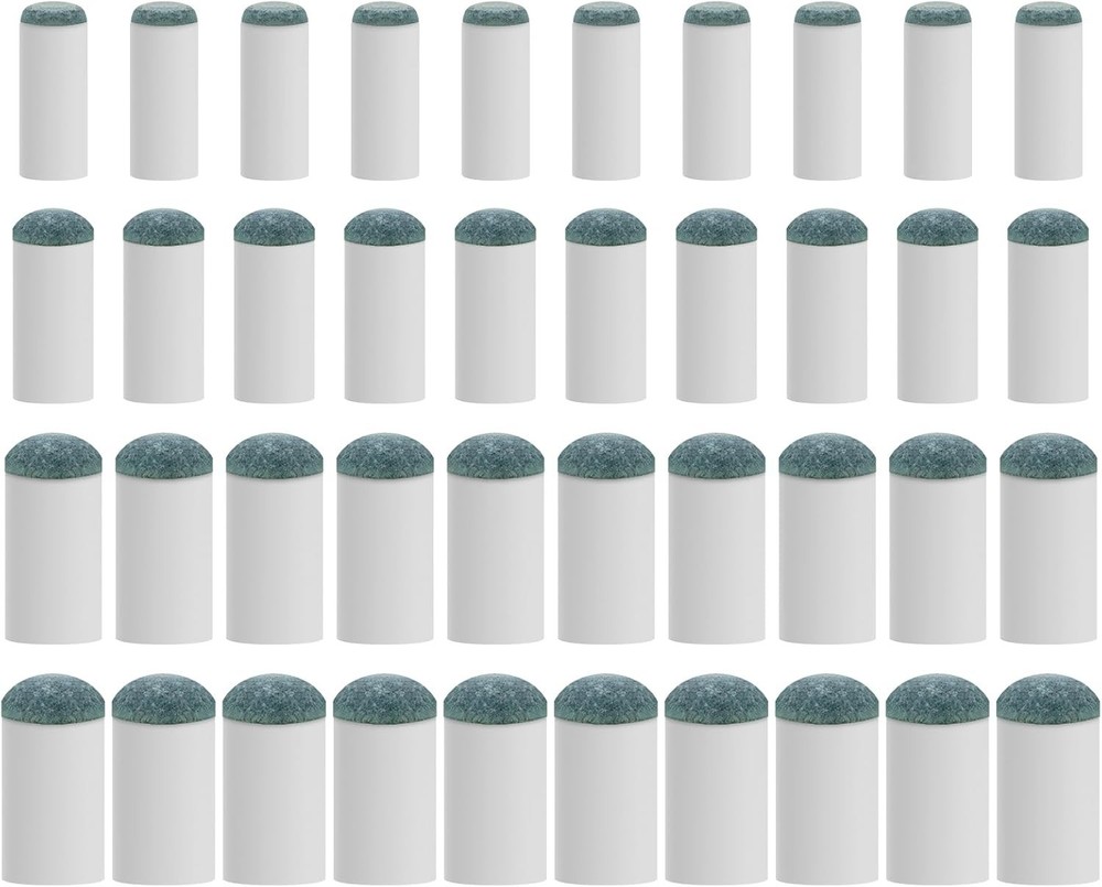40Pcs Slip on Pool Cue Tips Replacement Kit, 4 Sizes Upgrade Pool Stick Tips for