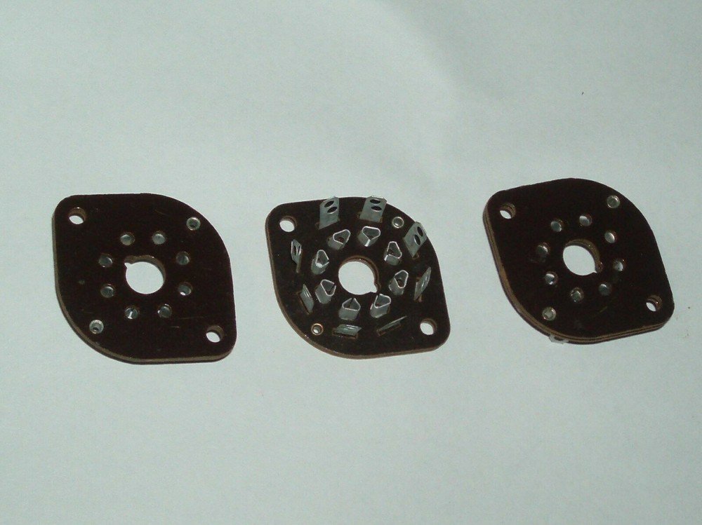 PARASET replica transceiver set of 3 WAFER octal sockets NOS