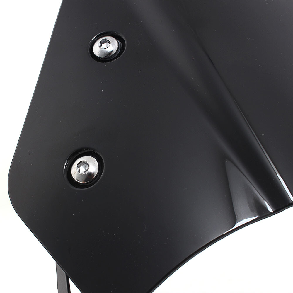 5"-7" Motorcycle Black Universal Headlight Fairing Windshield Windscreen Shield
