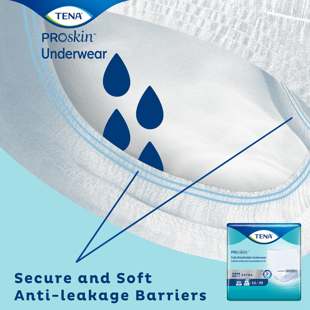 TENA Disposable Underwear Large Ultimate-Extra 64 Ct