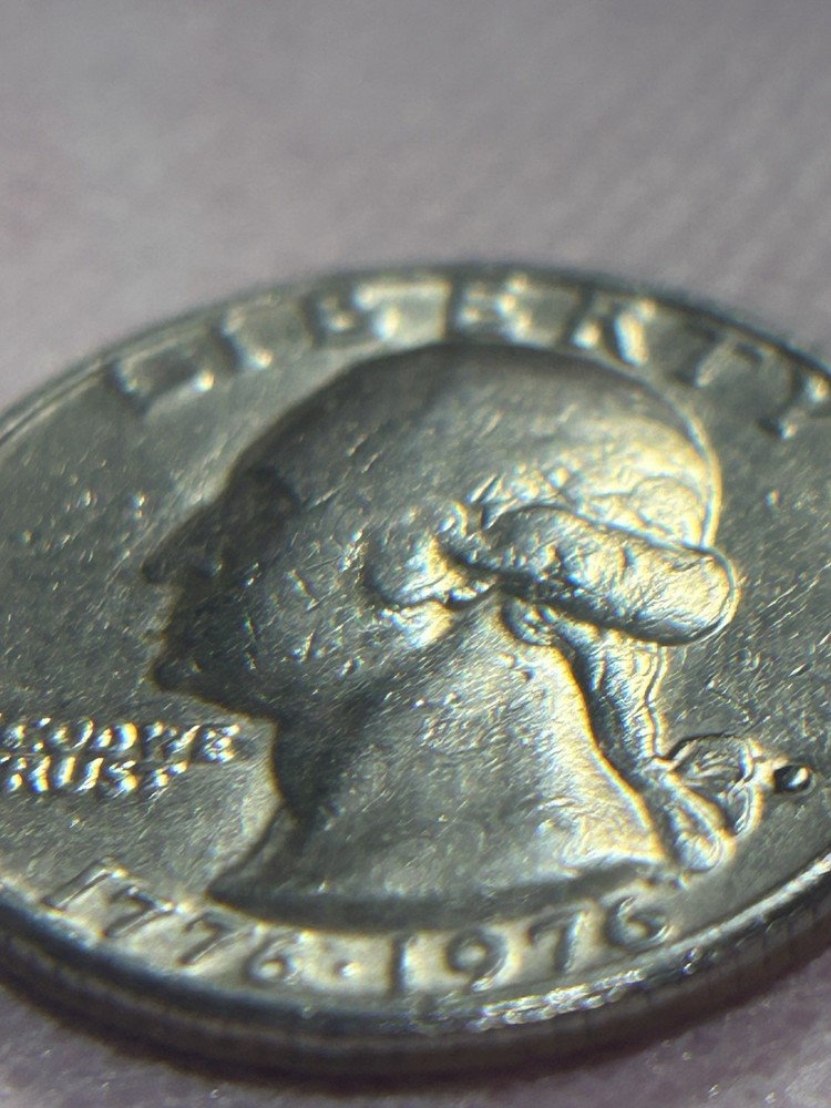 1776-1976 D Bicentennial Quarter Doubled Die Reverse DDO Error RARE