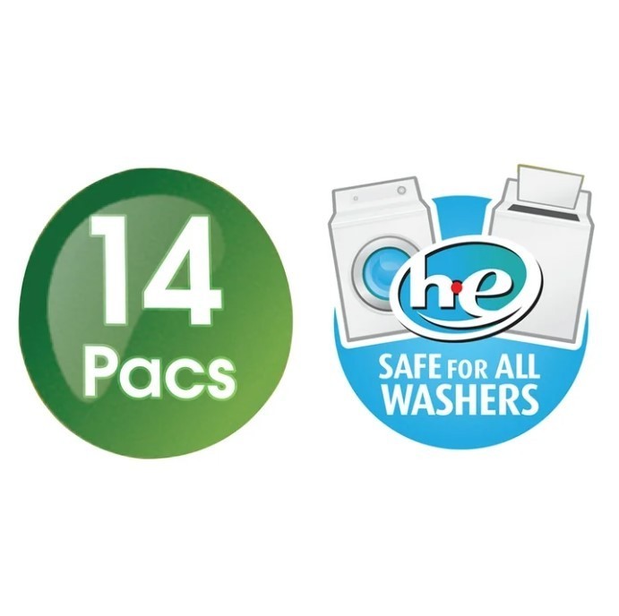 Great Value Laundry Pods 14 Count Original Clean Detergent Pacs Fresh