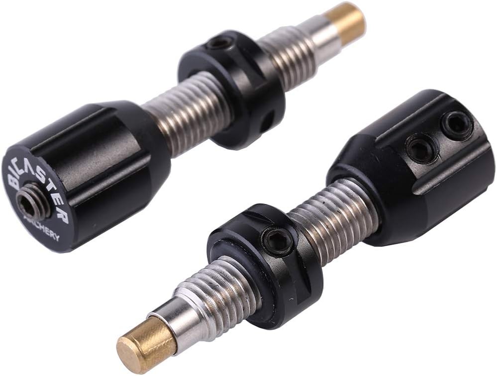 BICASTER Archery Screw-in Pressure Button Adjustable Cushion Plunger Black