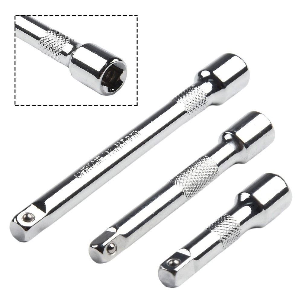 Extender Bar Connecting Rod Chrome Vanadium Steel Rustproof Silver Wobble