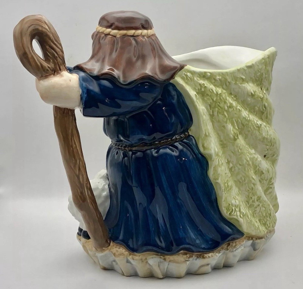 Dicksons Shepherd Pitcher Dolomite Young Boy with 3 Sheep Nativity Original Box