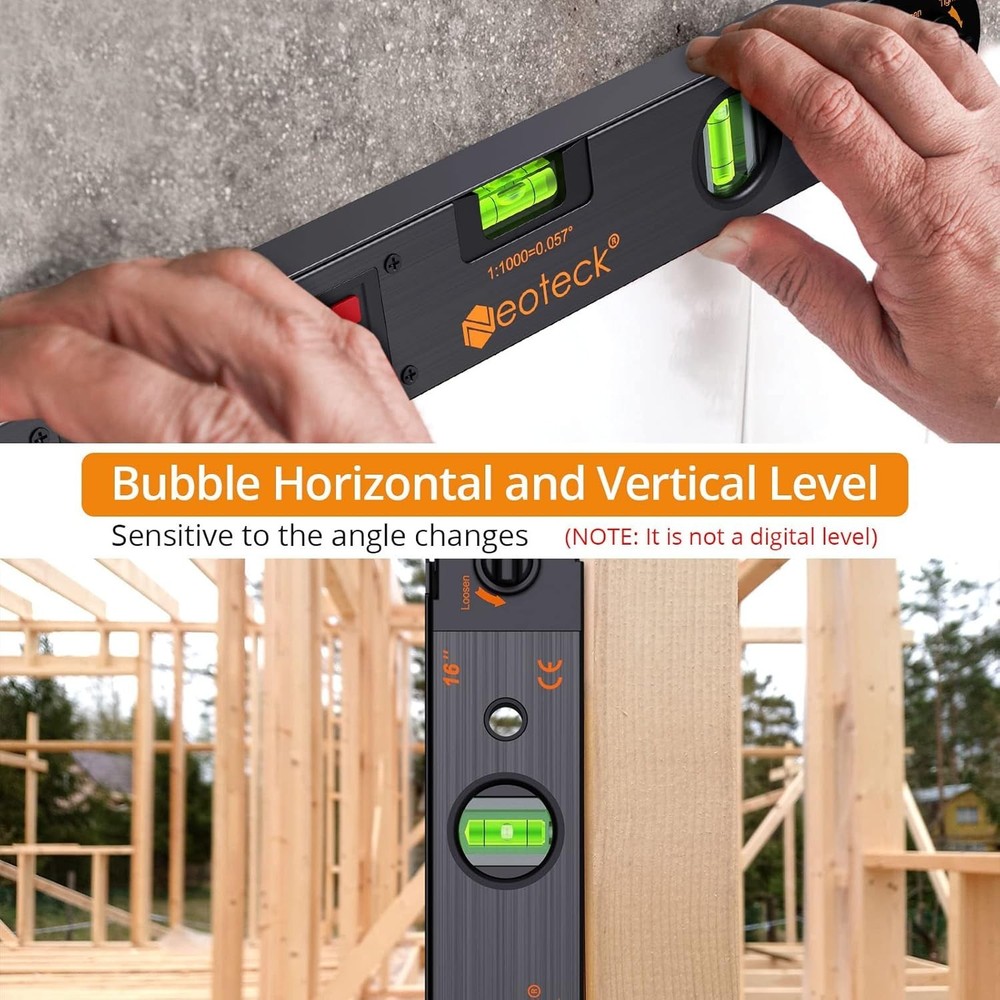 Versatile Digital Angle Measuring Tool with Carry Bag - Ideal for DIY Projects