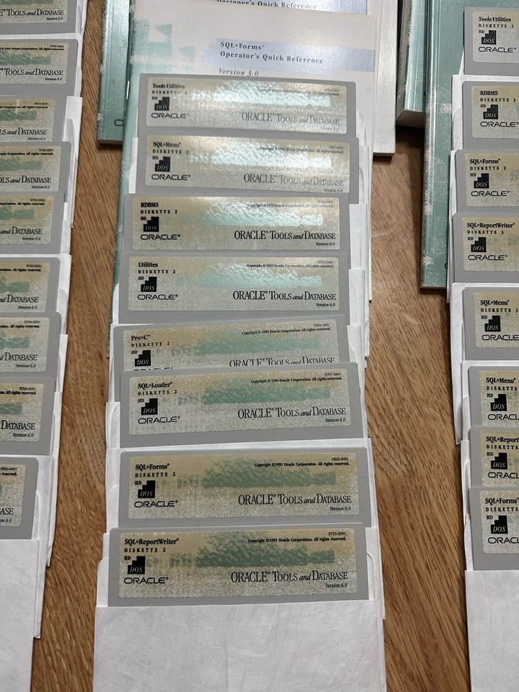 Oracle Tools and Database for DOS Version 6.0 5.25 HD 9008-0491