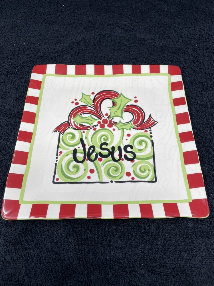 Ceramic holiday tray