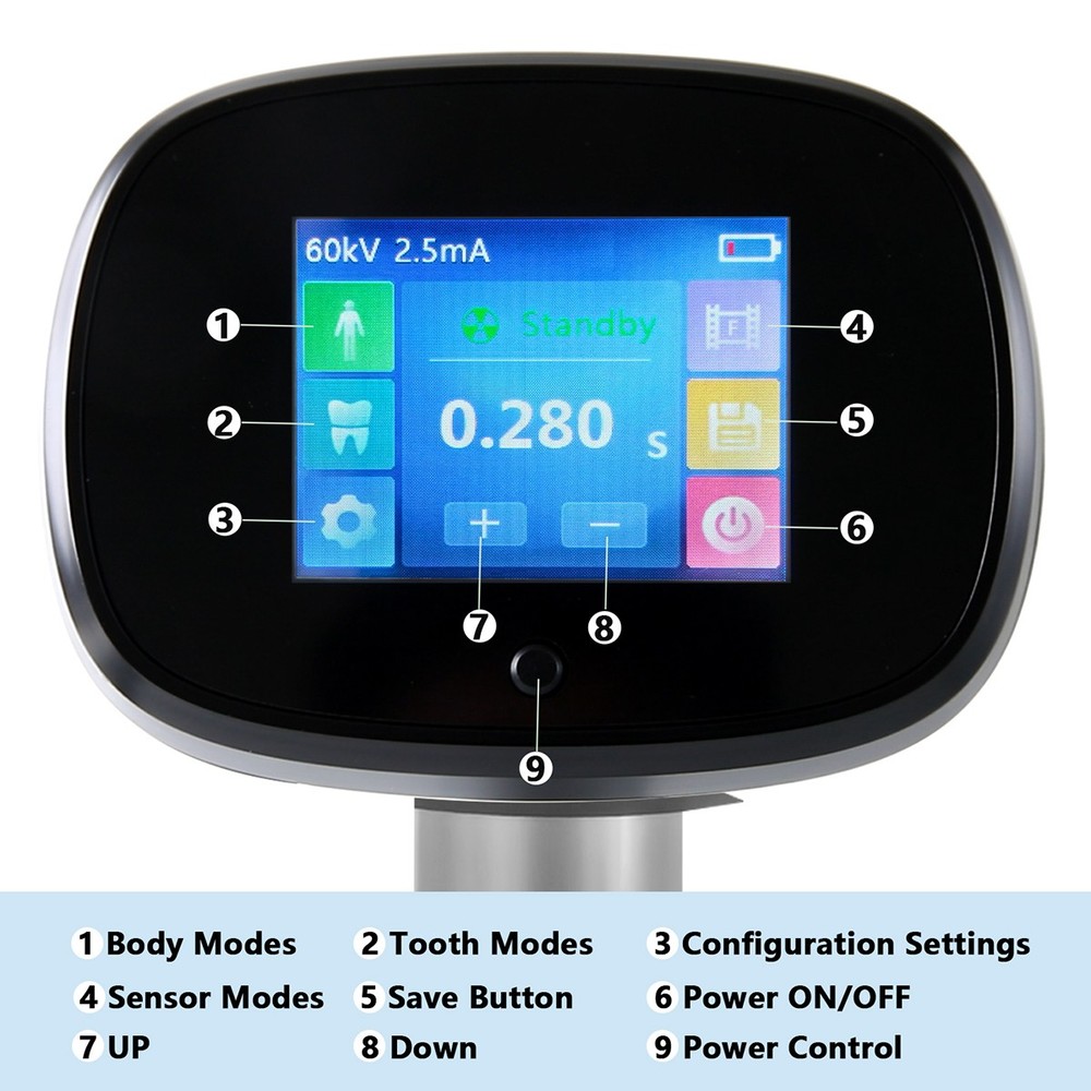 Dental Mobile Scatter Shield X Digital Touch Machine RayMachine High Frequency