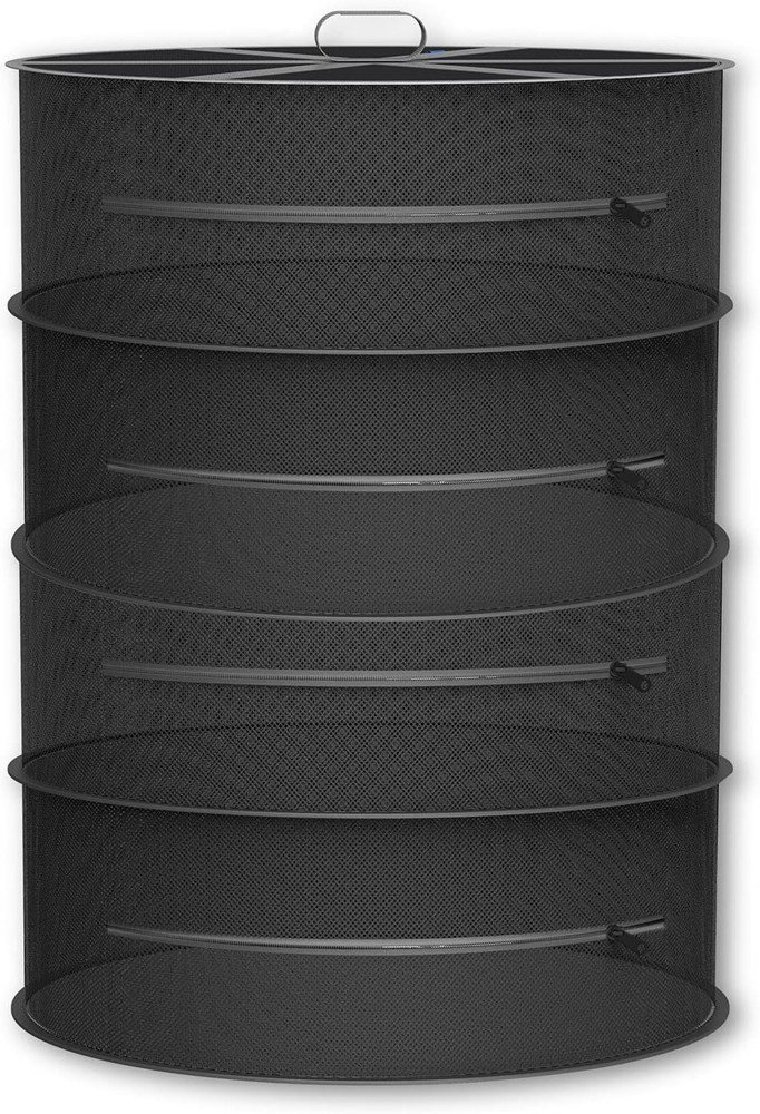 AC Infinity Herb Drying Rack, 4-Layer Hanging Mesh Net for Plants, Seeds, and Bu