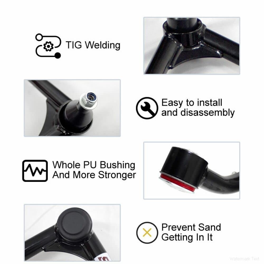 Pair (2 PCS) Front Upper Control Arm Compatible with 2014-2018 Silverado Sier...