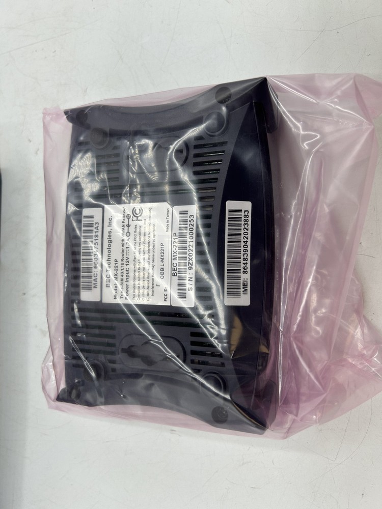 RESET Bec Technologies MX-221P 3 SIM Cellular Ethernet Wireless Router - FREE SH