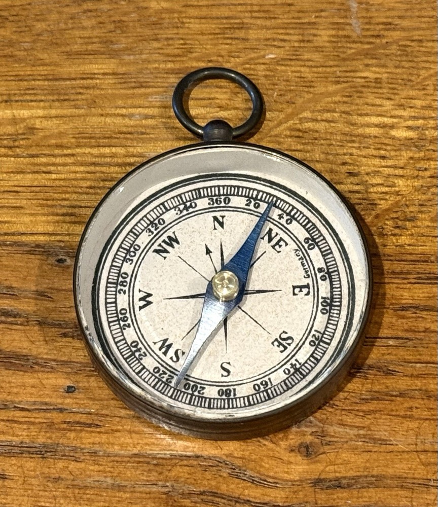 Vintage German Brass Pocket Compass