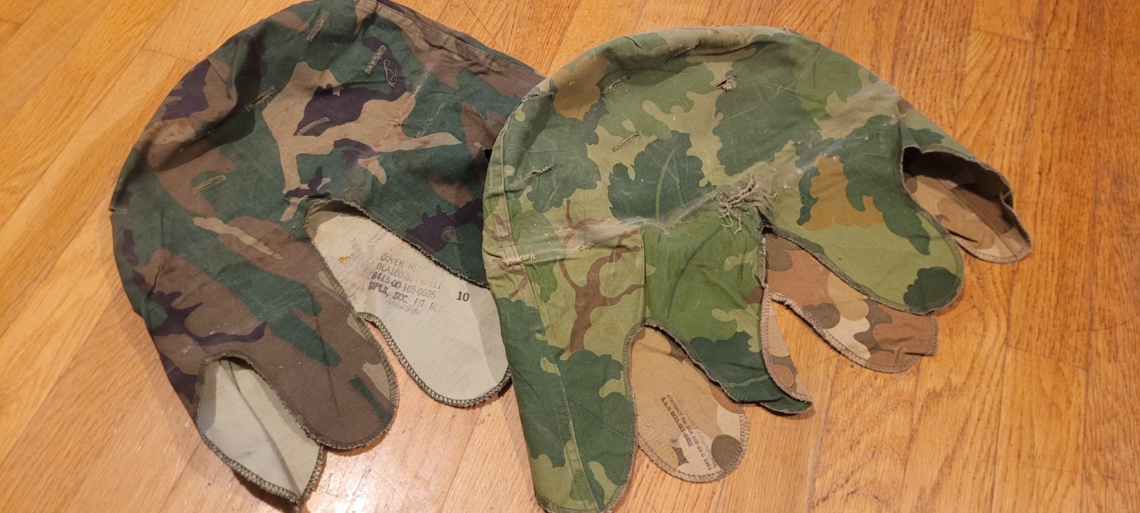 Vietnam M1 Steel Pot Helmet w/ Liner Mitchell Covers ERDL ARVN band watch spoon