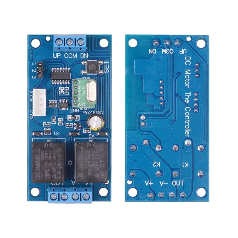 Remote Control Motor Wireless Remote Switch 12V Universal 2 Channel RF433MHz