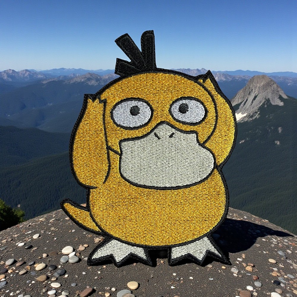Psyduck Pokemon Embroidery Patch Multi Sizes 3" - 6"