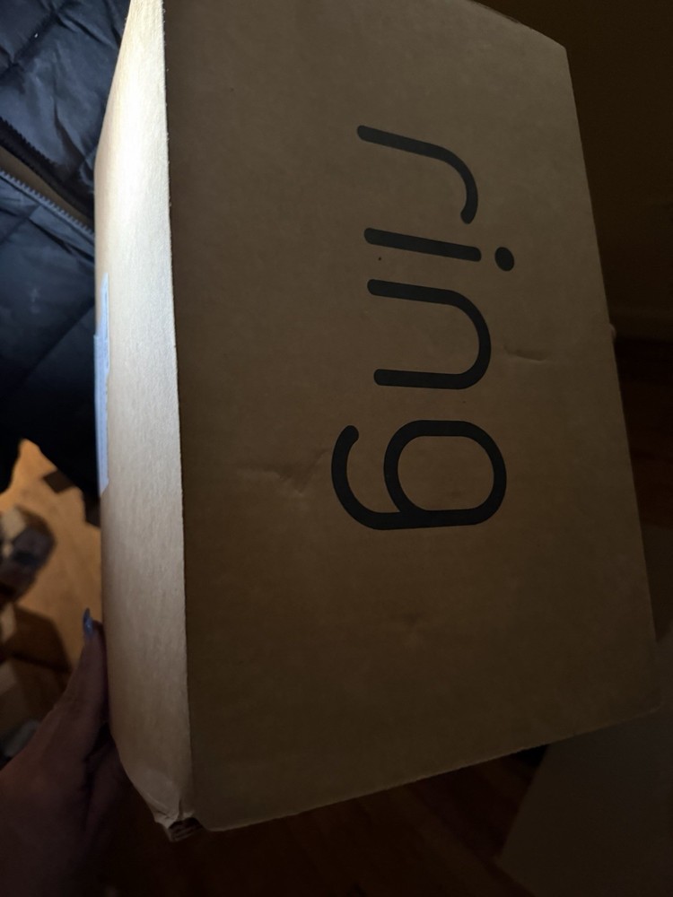 Ring Floodlight Cam Wired Plus Black Outdoor Wired Motion Detection Camera