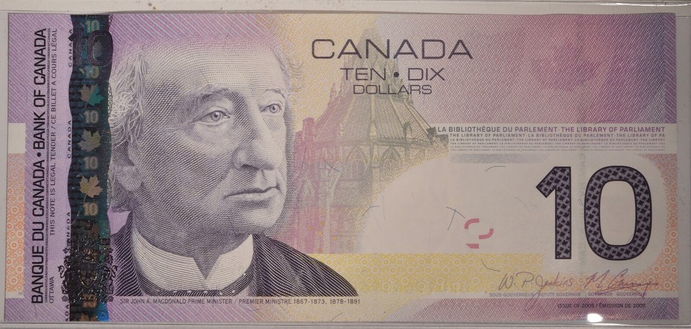 Canada $10 Dollar Bill - Series 2005 - UNCIRCULATED