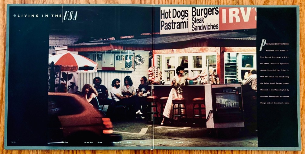 LINDA RONSTADT Signed LIVING IN THE USA Promo/DJ Album~Near Mint~Sex Symbol