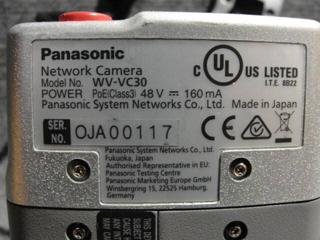 Panasonic Arbitrator Full HD 360 Network Dash-Cam Camera WV-VC30 With Bracket