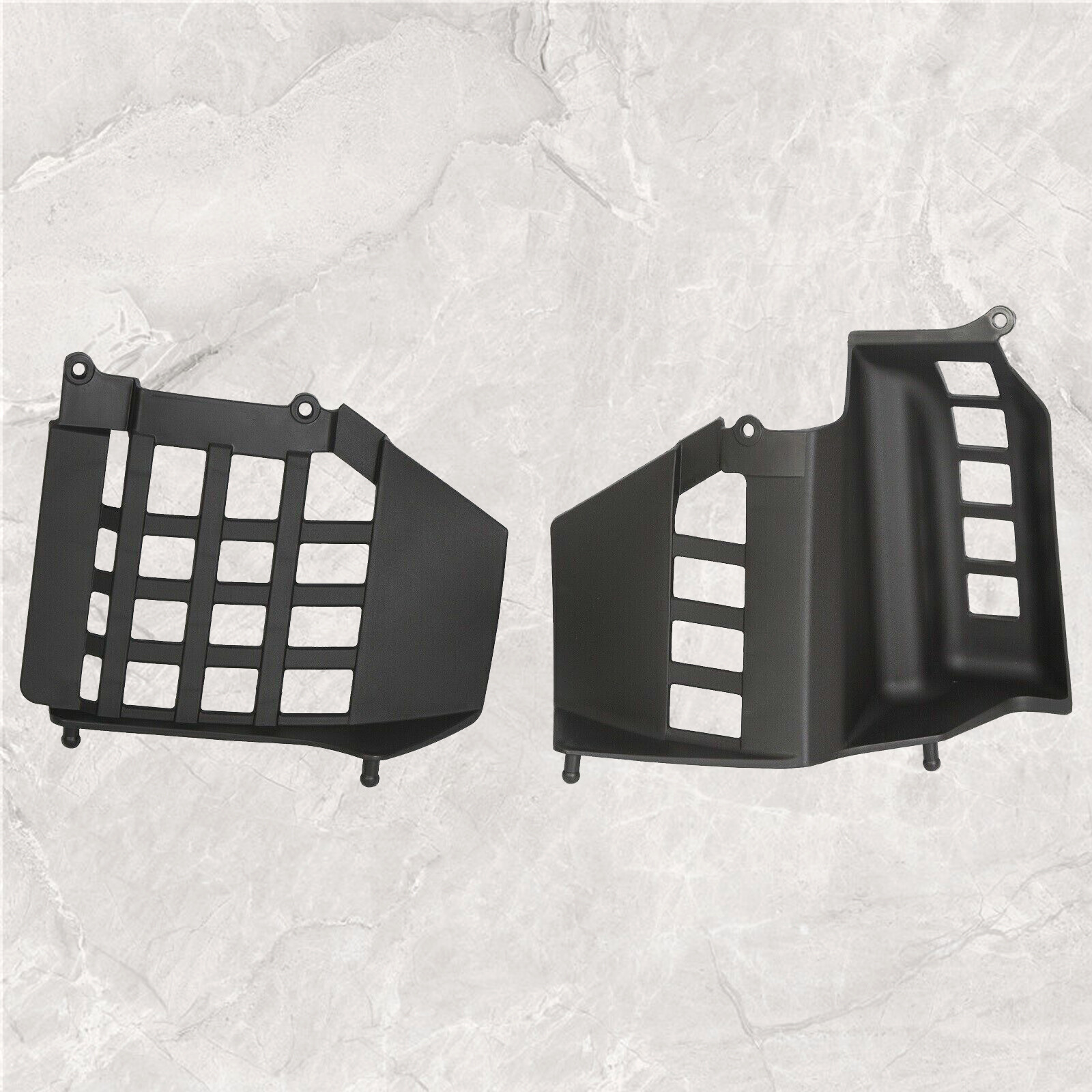 NEW Black Heel Guards footrest For Yamaha Banshee left + right nerf bars Plastic