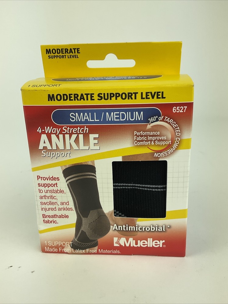 Mueller Antimicrobial 4-Way Stretch Anke Support S/M