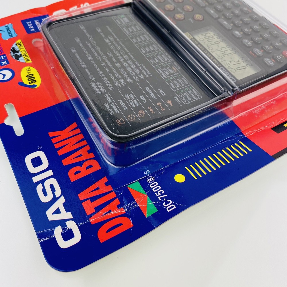 Vintage Casio 500 Data Items Electronic Data Bank DC-7500 NIP