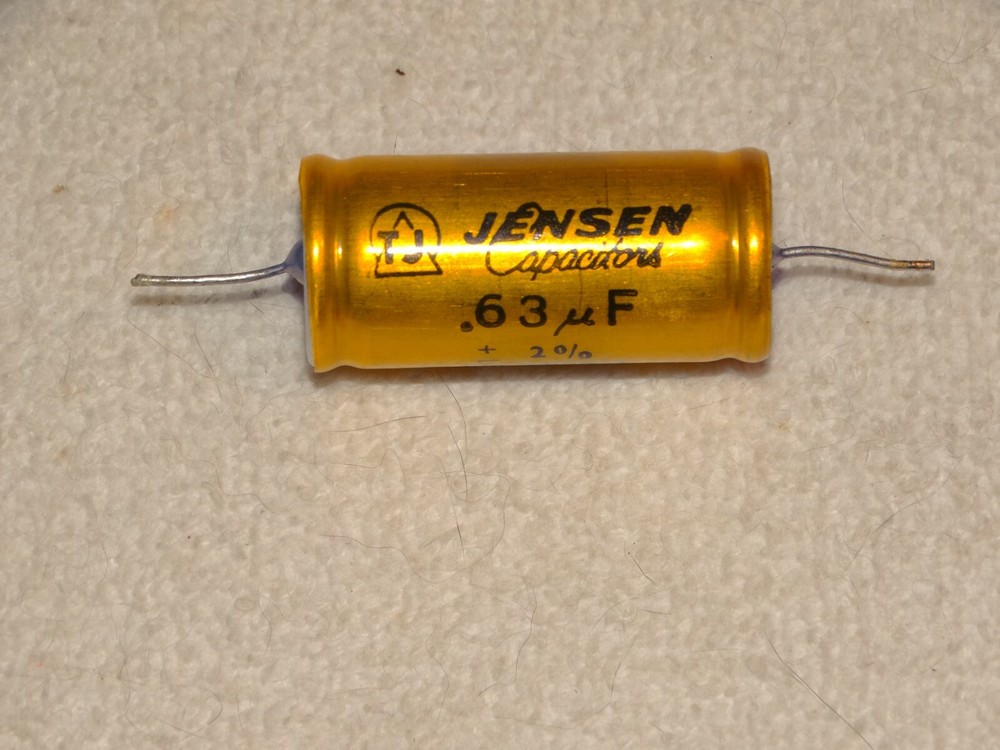 1 x  Jensen Capacitor Pull  .63uF 100wvdc (3 Available)