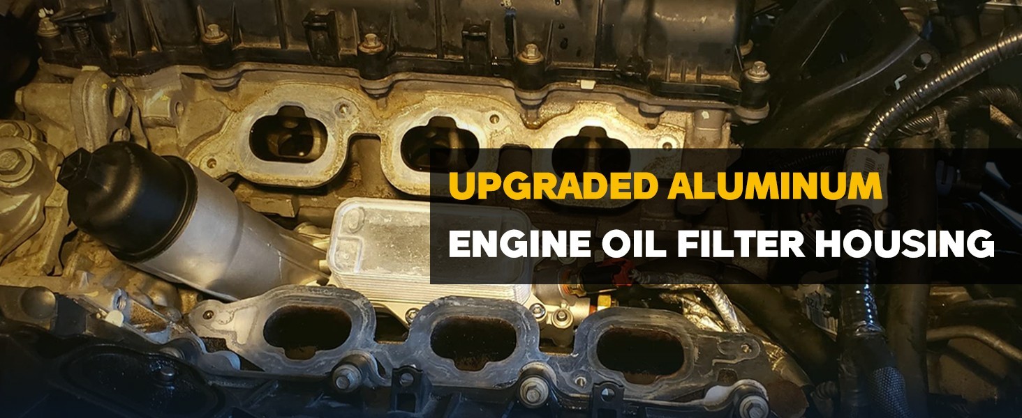 926-876 926-959 Aluminum Oil Filter Housing w/Cooler fo Chrysler Dodge Jeep 3.6L