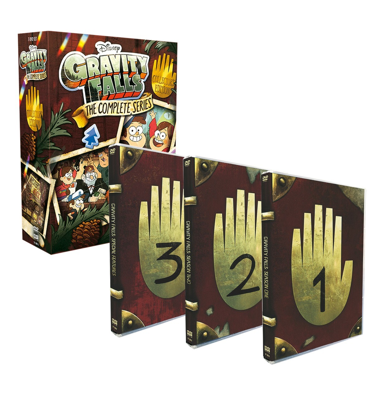 Gravity Falls: The Complete Series Seasons 1-3(DVD 7-Disc Box-Set )Fast shipping