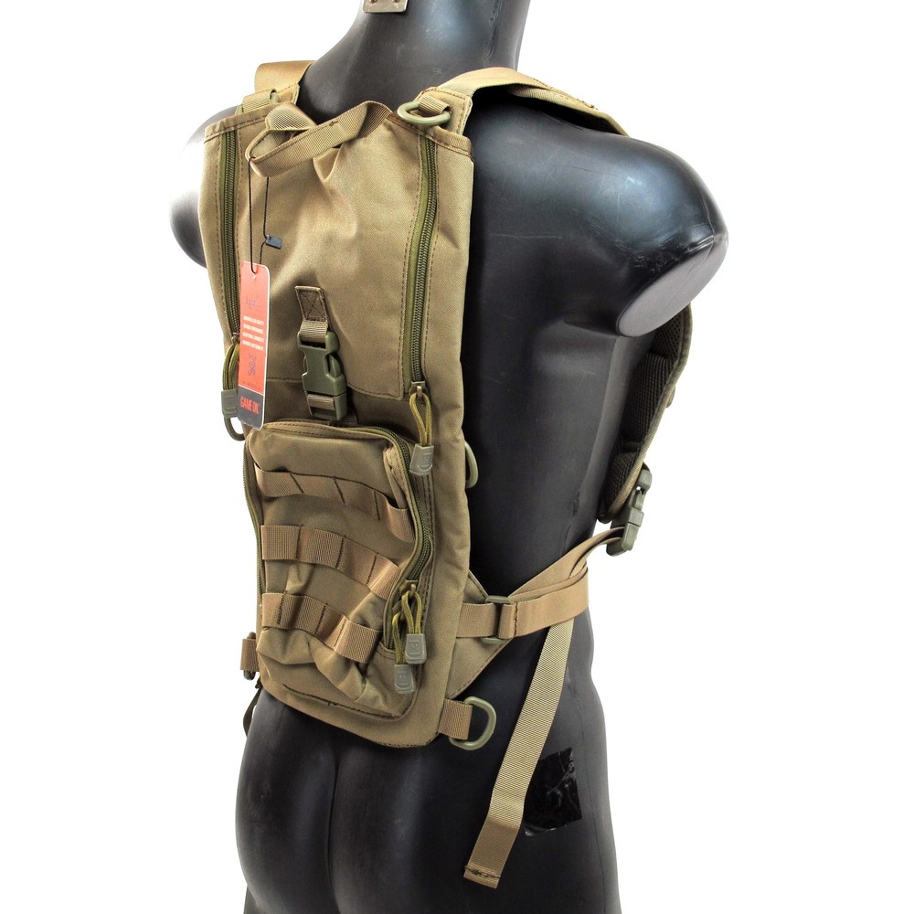 Lancer Tactical CA-321T Lightweight Airsoft Hydration Pack (Tan)
