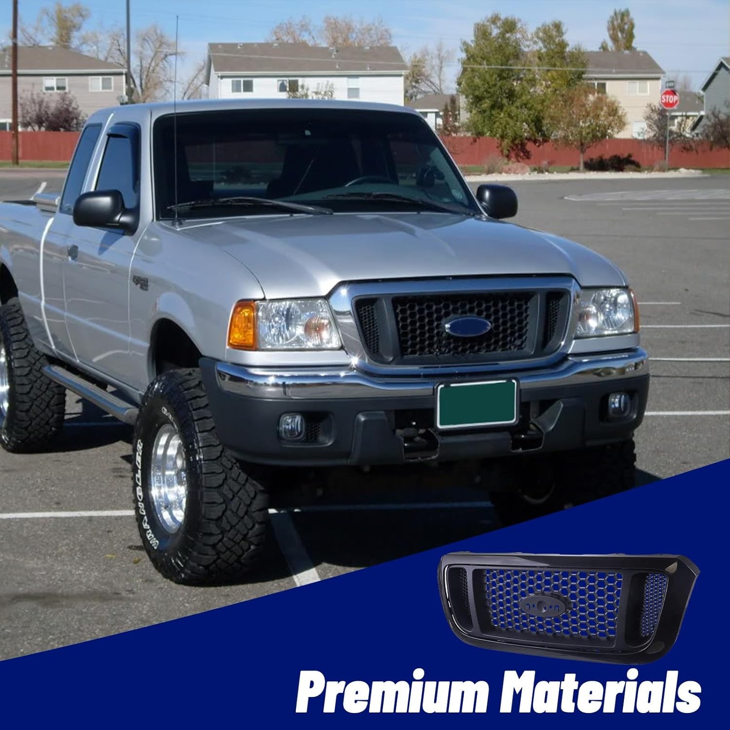 Replacement Parts Front Grille Grill Assembly Compatible With Ford Ranger (Edge,