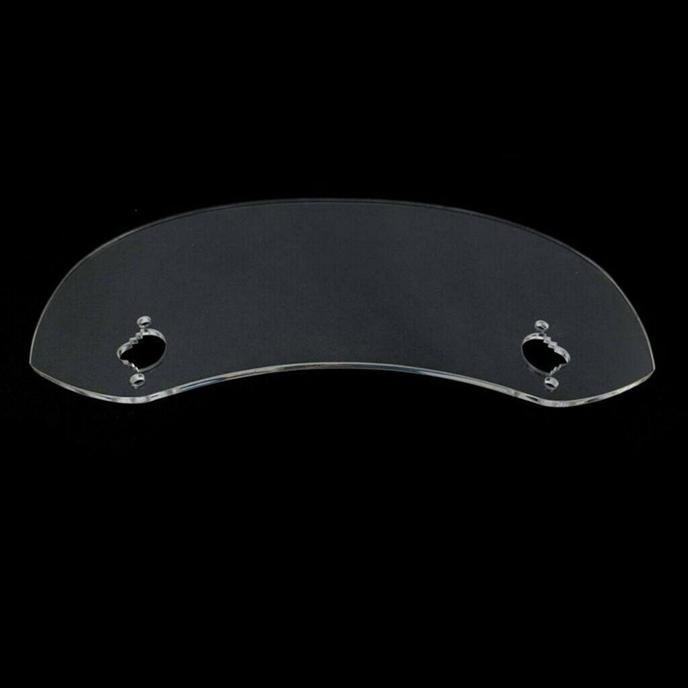 Adjustable Clip On Motorcycle Windshield Extension Spoiler Wind Deflector Clear
