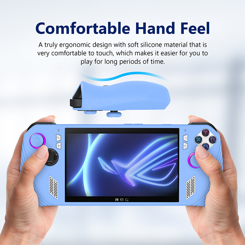 For ASUS ROG Ally Game Console Silicone Protective Case Shell w/ Button Caps