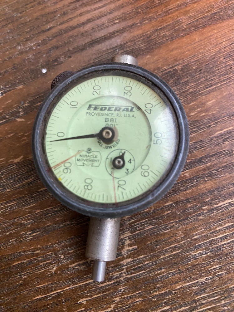 FEDERAL Dial Indicator Miracle Movement - No. B81 - .001" Range - NICE
