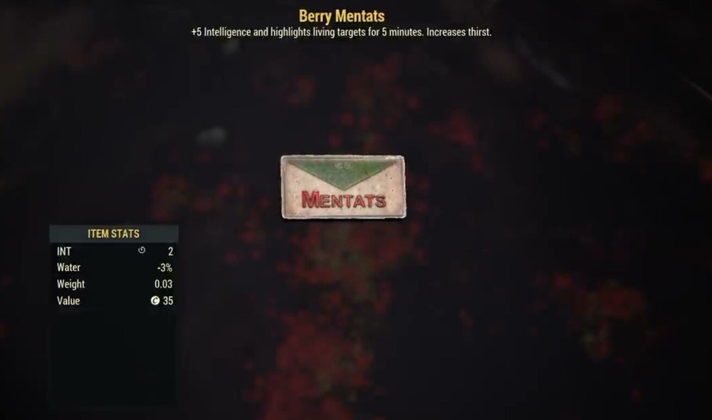 (Xbox) 250 Berry Mentats - XP Buff