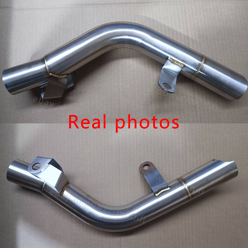 For Suzuki GSXR600 GSX-R750 2011-2024 Steel Connect Exhaust Tips Mid Link Pipe