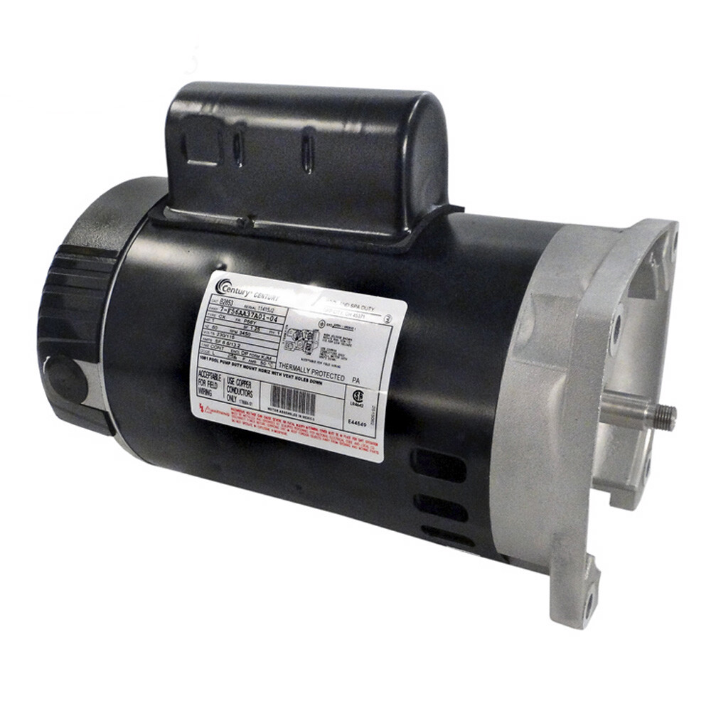 A.O. Smith B2853 1HP 230/115V Single Speed Square Flange Pool Pump Motor