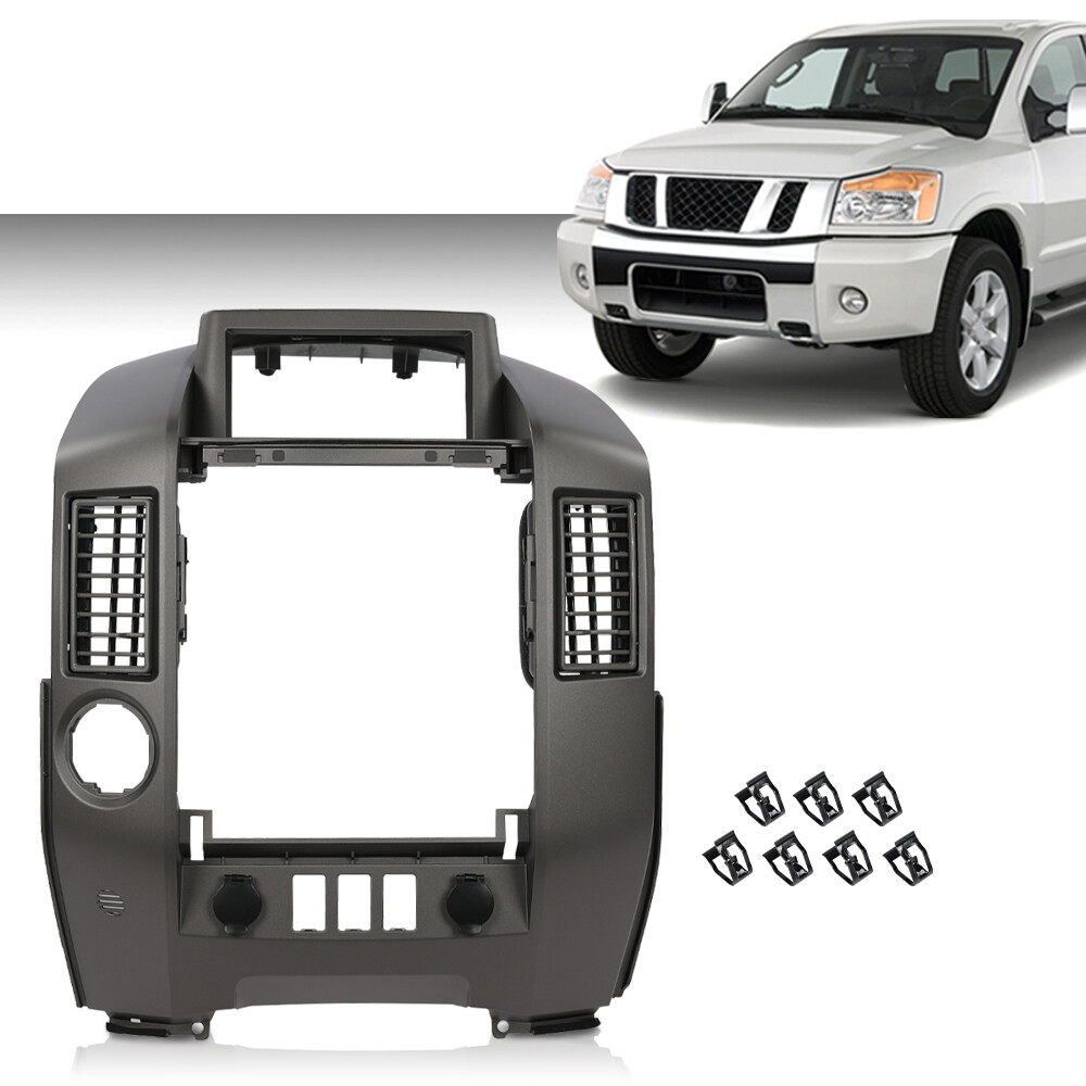 Center Dash Console Instrument Panel Bezel Fit For 04-06 Nissan Titan Armada