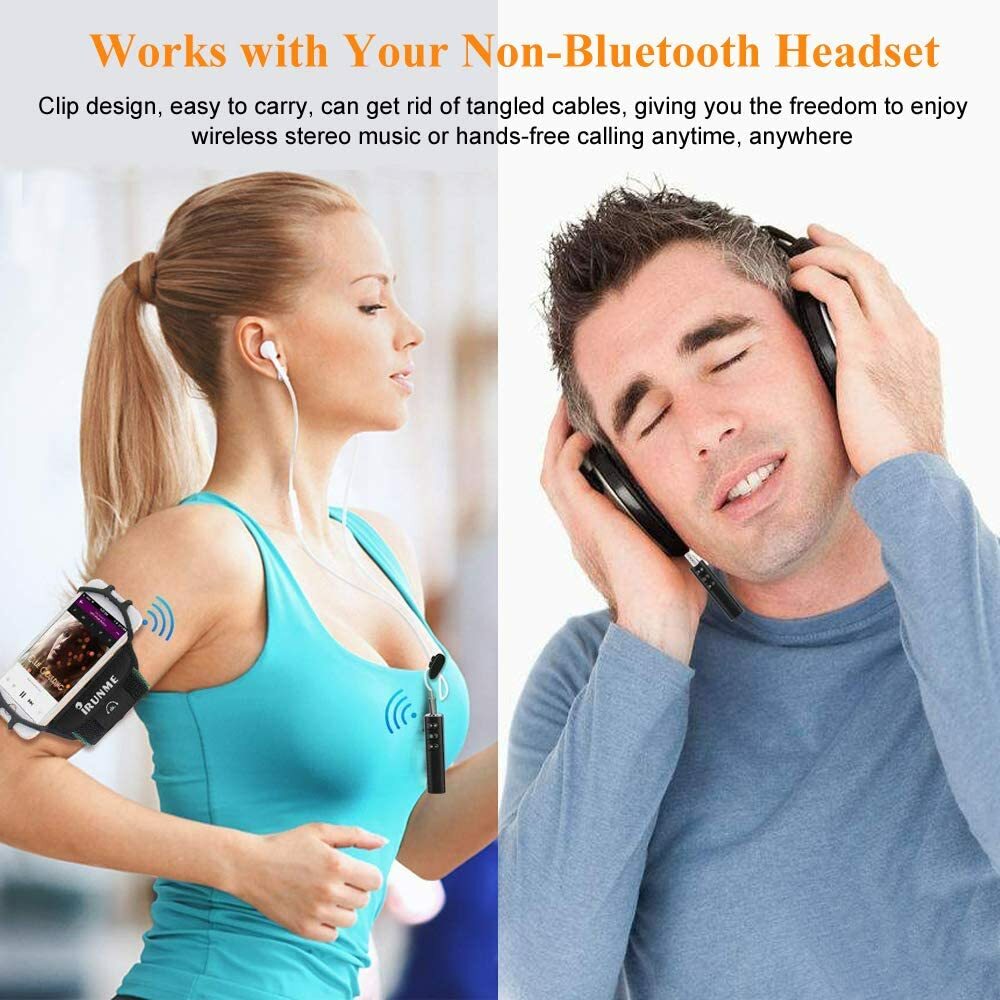 Wireless Bluetooth Receiver AUX 3.5mm Audio Stereo Music Hands Free Car Adapter