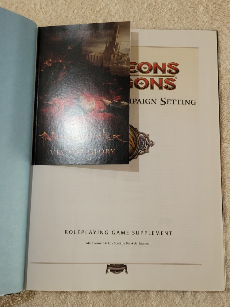 Dungeons & Dragons 4e Neverwinter Campaign Setting Including Map